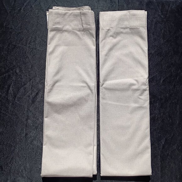 Shield Linen Blackout Curtains Light Cream Curtain Panels 50 x 120 Pair NEW - Picture 4 of 16